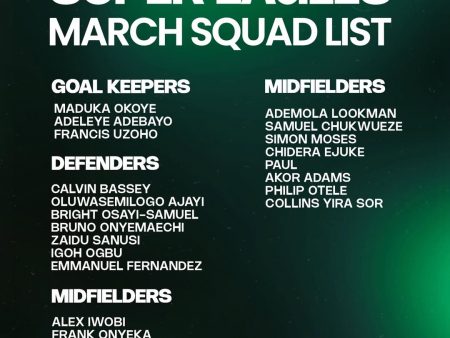 Super Eagles New Call-Ups 2026: Who Are Fernandez, Otele and Sor?