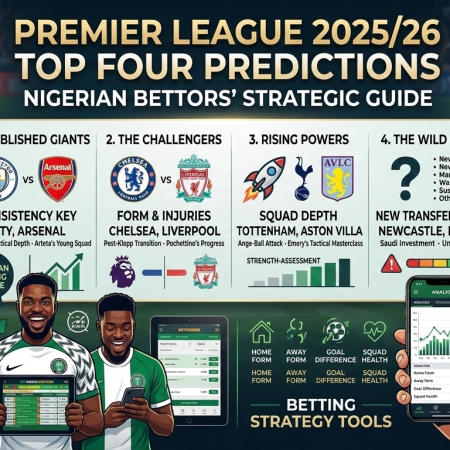 Premier League 2025/26 Top Four Predictions: Nigerian Bettors’ Strategic Guide