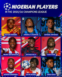 Nigerian Players in Champions League 2025/26: The Ones to Watch