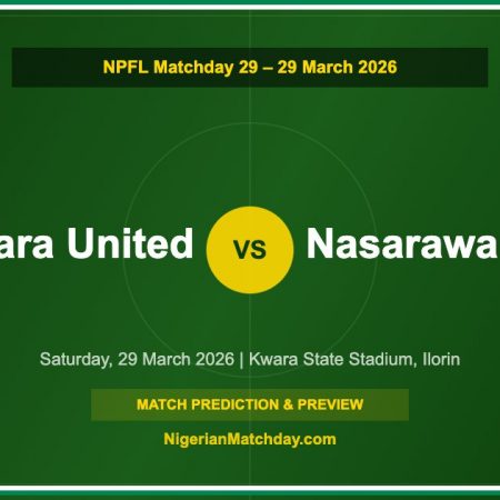 Kwara United vs Nasarawa United Prediction & Preview – NPFL Matchday 29