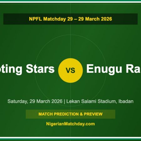 Shooting Stars vs Enugu Rangers Prediction & Preview – NPFL Matchday 29, March 2026