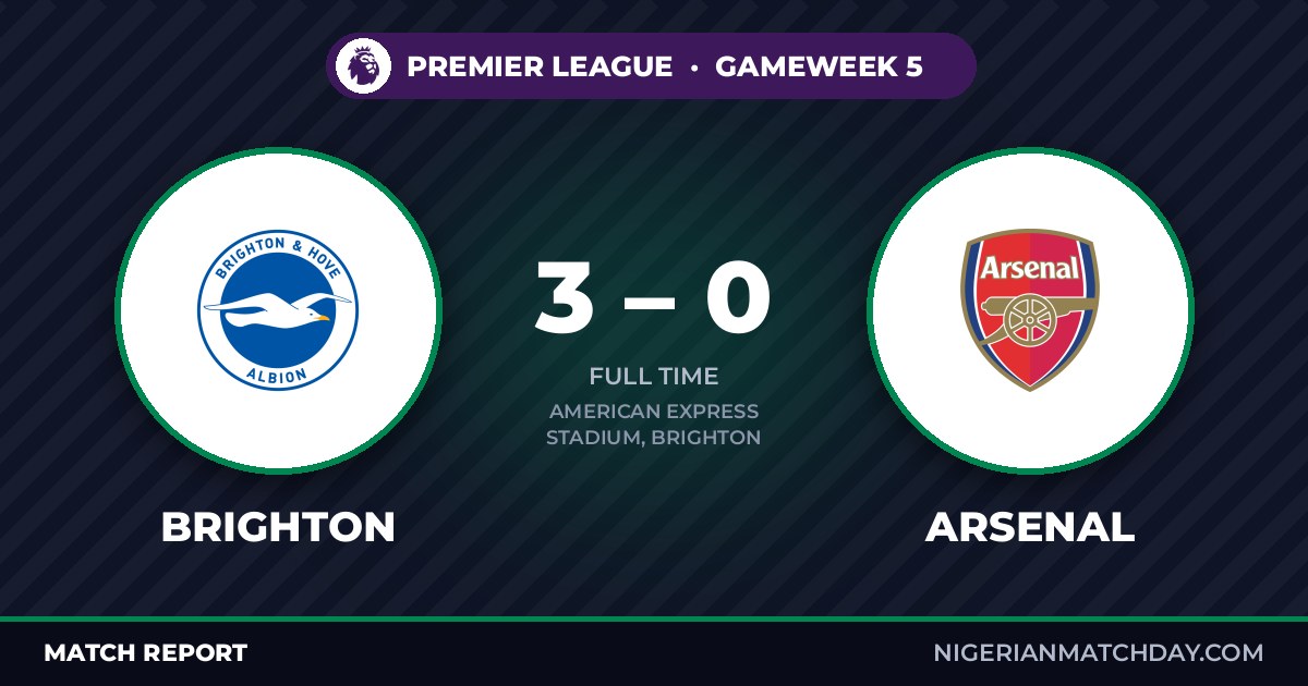 Brighton vs Arsenal