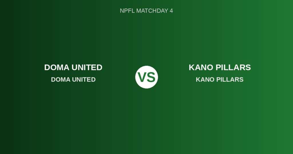 Doma United vs Kano Pillars prediction — nigerianmatchday.com