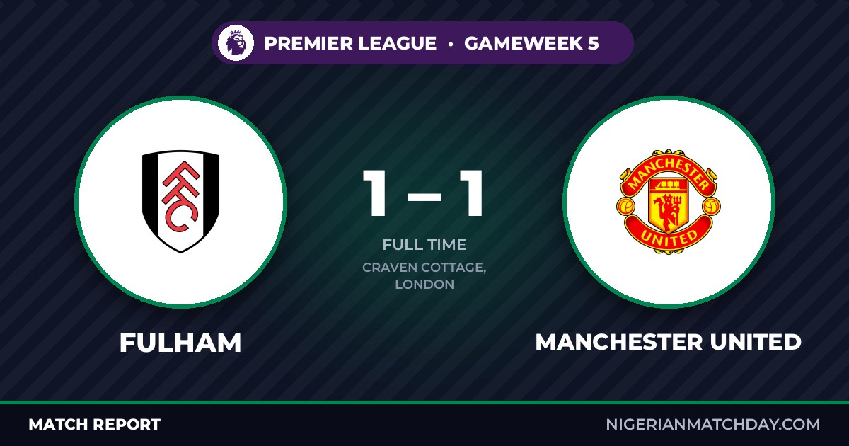 Fulham vs Manchester United
