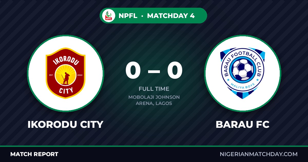 Ikorodu City vs Barau FC
