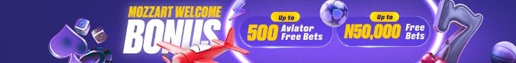 Mozzartbet Welcome Bonus - up to 500 Aviator Free Bets and up to N50,000 Free Bets