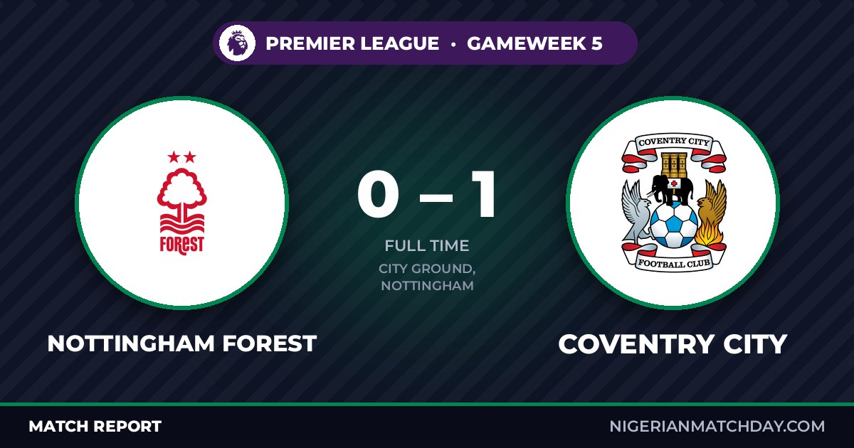 Nottingham Forest vs Coventry City