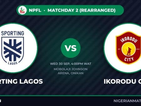 Sporting Lagos vs Ikorodu City Prediction: NPFL Lagos Derby