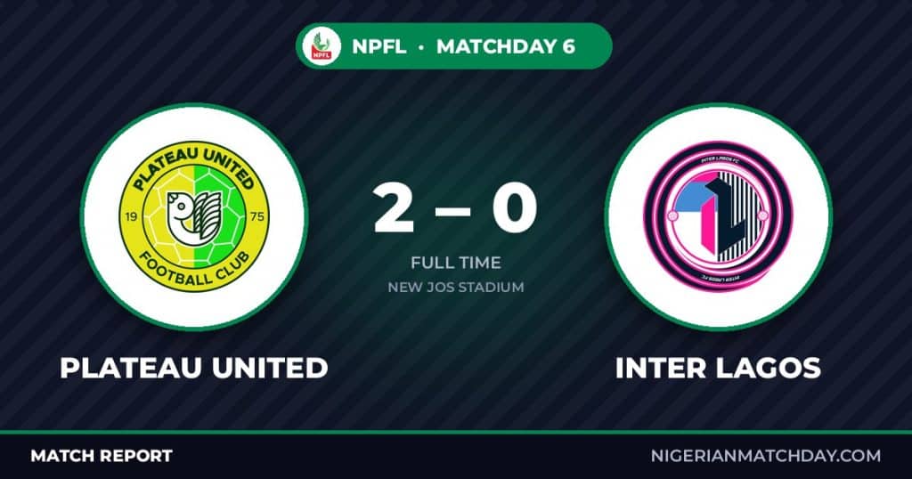 Plateau United vs Inter Lagos