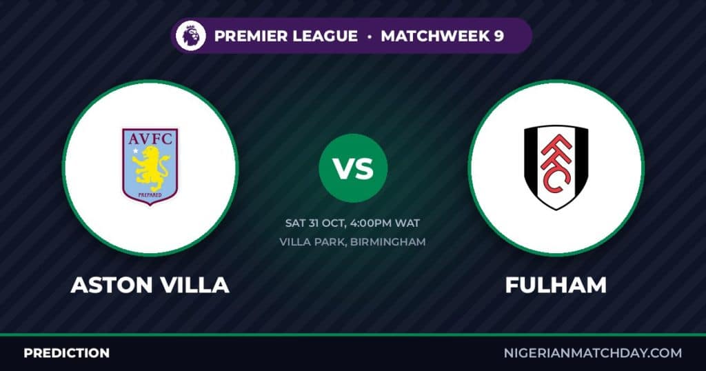 Aston Villa vs Fulham Prediction: Iwobi, Bassey & Team News