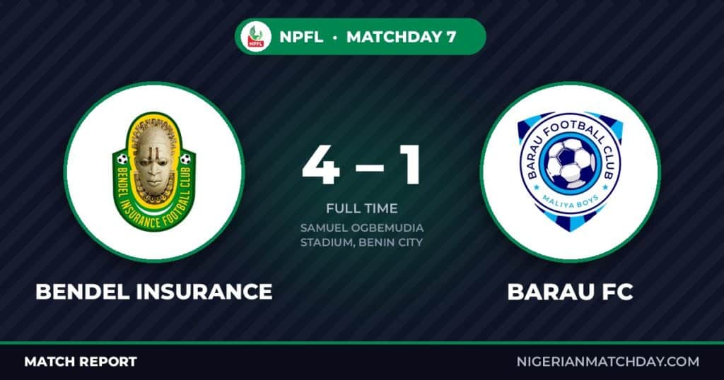 Bendel Insurance vs Barau FC