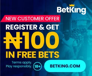 BetKing new customer offer - register and get N100 in free bets plus 10 Aviator free flights, no deposit needed