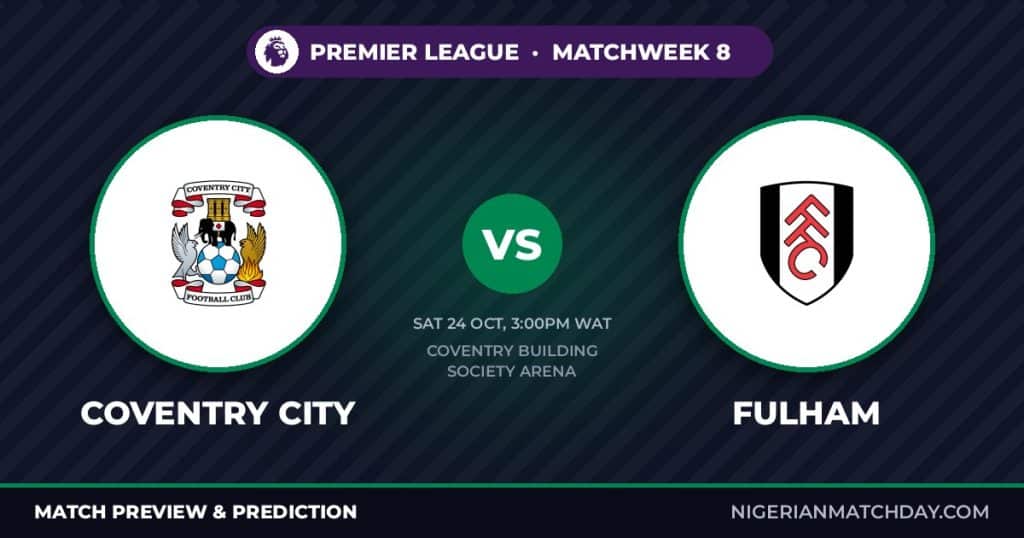 Coventry City vs Fulham