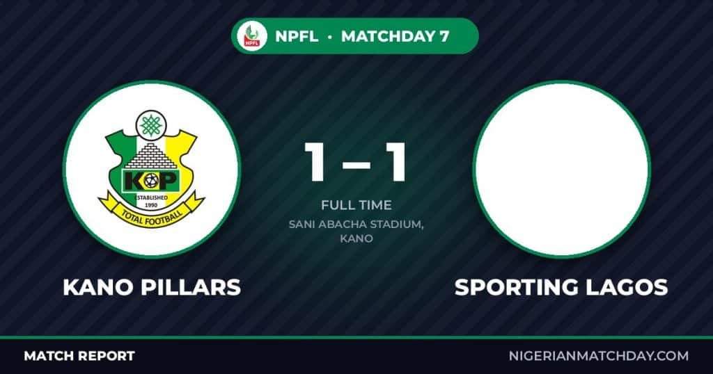 Kano Pillars vs Sporting Lagos