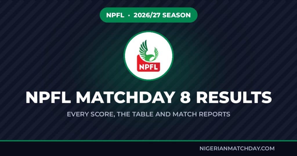 NPFL Matchday 8 results